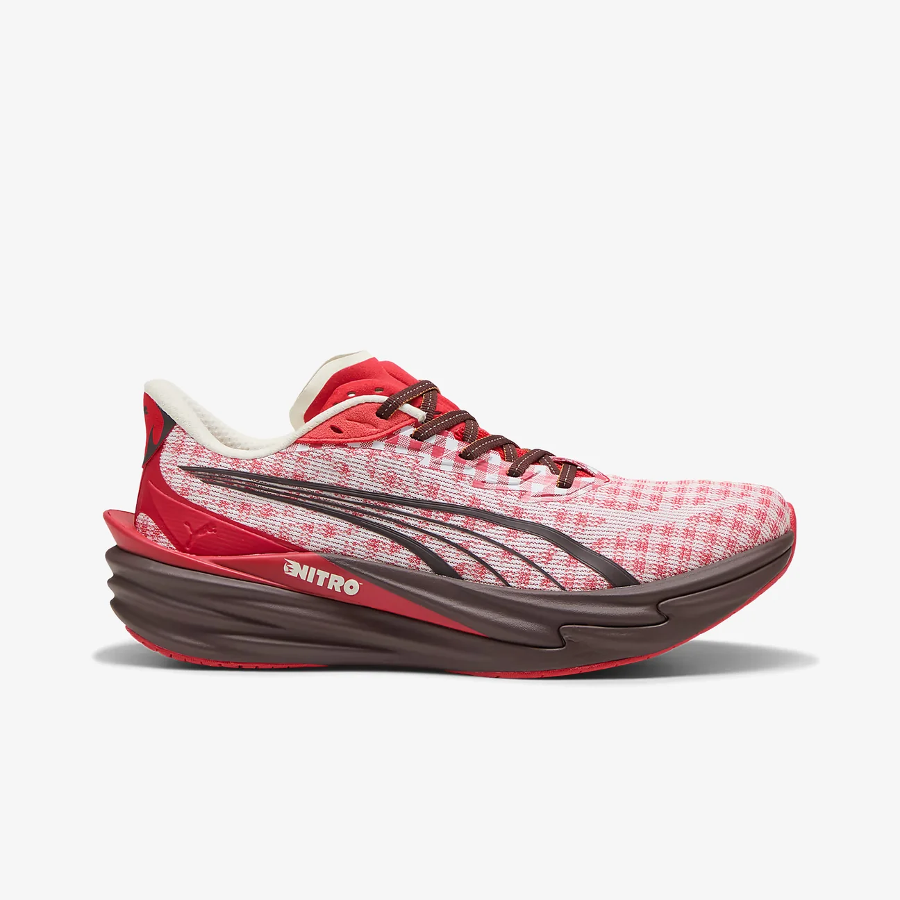 کفش اورجینال و پیاده روی Puma Deviate NITRO 4 Check All Time Red