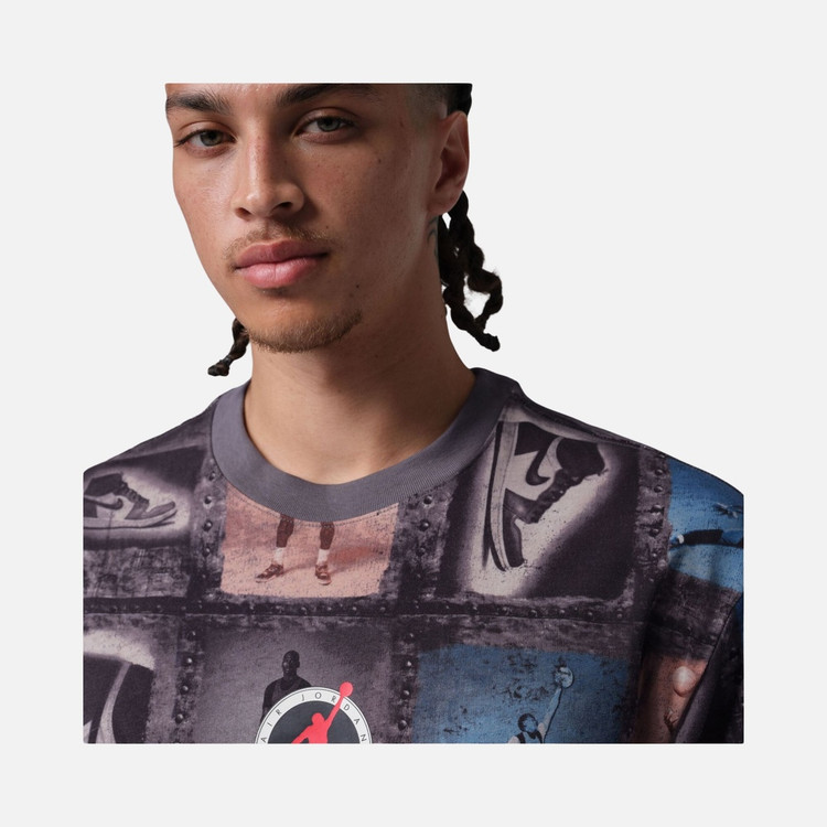 تیشرت اورجینال Nike M Jordan Flt Clb Aop Ss Crew