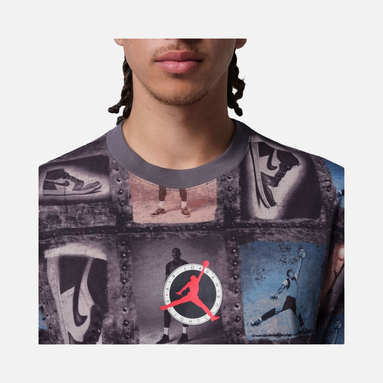 تیشرت اورجینال Nike M Jordan Flt Clb Aop Ss Crew