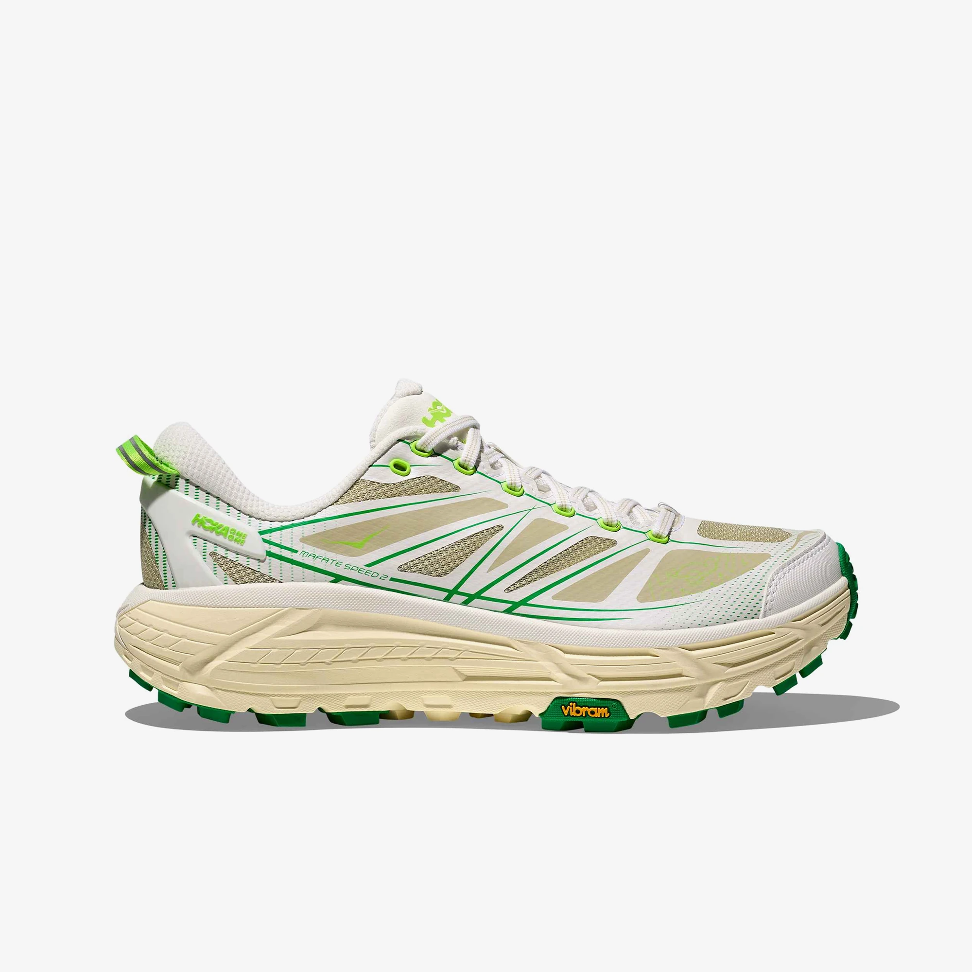 کفش اورجینال رانینگ و پیاده روی HOKA Mafate Speed 2 'White Fresh Cut Grass'