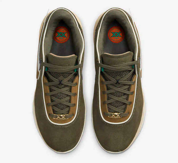 کفش اورجینال بسکتبال Nike LeBron 20 Olive Suede